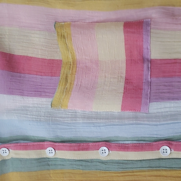 Torrid Rainbow Button Down Top - Picture 6 of 9